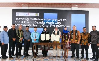 The International Labour Organization and the Banda Aceh City Government have signed a Memorandum of Understanding to strengthen the micro, small and medium enterprises ecosystem and support the Perfume City Programme